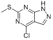 结构式 CAS# 85426-79-5, 4-氯-6-(甲硫基)-1H-吡唑并[3,4-d]嘧啶