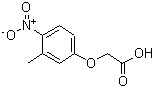 structure of CAS# 85444-81-1, (3-Methyl-4-nitrophenoxy)acetic acid;(3-Methyl-4-nitrophenoxy)acetic acid;(3-Methyl-4-nitrophenoxy)aceticacid;2-(3-methyl-4-nitrophenoxy)acetic acid