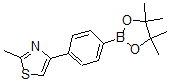 结构式 CAS# 857283-68-2, 4-(2-甲基-1,3-噻唑-4-基)]苯硼酸频哪醇酯
