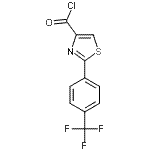 结构式 CAS# 857284-28-7, 2-[4-(三氟甲基)苯基]-1,3-噻唑-4-甲酰氯