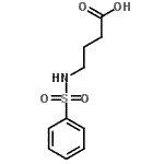 结构式 CAS# 85845-09-6, 4-[(苯磺酰基)氨基]丁酸