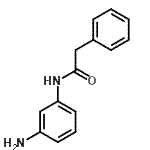 结构式 CAS# 85856-32-2, N-(3-氨基苯基)-2-苯基乙酰胺