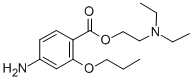 结构式 CAS# 86-43-1, 丙氧卡因