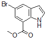 结构式 CAS# 860624-89-1, 5-溴-1H-吲哚-7-羧酸甲酯