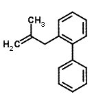 结构式 CAS# 860770-58-7, 2-(2-甲基-2-丙烯-1-基)联苯