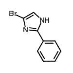 structure of CAS# 86119-58-6, 4-Bromo-2-phenyl-1H-imidazole;MFCD09842484