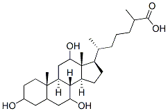 CAS#: 863-39-8， 3alpha,7alpha,12alpha-Trihydroxy-5beta-cholestanoic acid