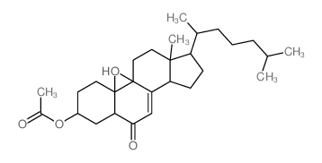 CAS#: 863-40-1， 3b-Acetyloxy-9-Hydroxy-5a-Cholest-7-En-6-One