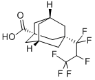 结构式 CAS# 86301-98-6, 3-(1,1,2,3,3,3-六氟丙基)金刚烷-1-羧酸