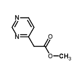 结构式 CAS# 863032-29-5, 甲基4-嘧啶基乙酸酯