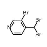 结构式 CAS# 865449-16-7, 3-溴-4-(二溴甲基)吡啶