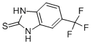 structure of CAS# 86604-73-1, 5-(Trifluoromethyl)-1H-Benzo[d]Imidazole-2-Thiol;5-TRIFLUOROMETHYL-1,3-DIHYDRO-2H-BENZIMIDAZOL-2-THIONE;5-TRIFLUOROMETHYL-1,3-DIHYDRO-BENZOIMIDAZOLE-2-THIONE;5-(TRIFLUOROMETHYL)-1H-BENZO[D]IMIDAZOLE-2-THIOL