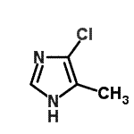 结构式 CAS# 86604-94-6, 4-氯-5-甲基-1H-咪唑