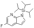 structure of CAS# 868387-37-5, 5-Fluoro-1-(triisopropylsilyl)-1H-pyrrolo[2,3-b]pyridine;1H-Pyrrol<wbr>o[2,3-b]p<wbr>yridine, <wbr>5-fluoro-<wbr>1-[tris(1<wbr>-methylet<wbr>hyl)silyl<wbr>]-;5-Fluoro-1-triisopropylsilanyl-1H-pyrrolo[2,3-b]pyridine;5-Fluoro-1-triisopropylsilanyl-1H-pyrrolo-[2,3-b]pyridine