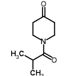structure of CAS# 86996-26-1, 1-Isobutyryl-4-piperidinone;1-Isobutyrylpiperidin-4-one;1-Isobutyryl-piperidin-4-one;MFCD09701667