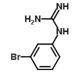 结构式 CAS# 870780-73-7, 1-(3-溴苯基)胍