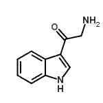结构式 CAS# 87084-40-0, 2-氨基-1-(1H-吲哚-3-基)乙酮