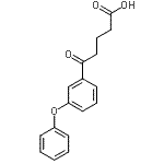 structure of CAS# 871127-75-2, 5-Oxo-5-(3-phenoxyphenyl)pentanoic acid;5-Oxo-5-(3-phenoxyphenyl)valeric acid