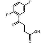 structure of CAS# 871127-78-5, 4-(2,5-Difluorophenyl)-4-oxobutanoic acid;4-(2,5-Difluorophenyl)-4-oxobutyric acid