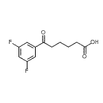 结构式 CAS# 871127-79-6, 6-(3,5-二氟苯基)-6-氧代己酸