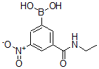 结构式 CAS# 871332-79-5, B-[3-[(乙基氨基)羰基]-5-硝基苯基]-硼酸