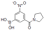 结构式 CAS# 871332-81-9, B-[3-硝基-5-(1-吡咯烷基羰基)苯基]-硼酸
