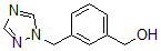 structure of CAS# 871825-54-6, 3-(1H-1,2,4-Triazol-1-Ylmethyl)-Benzenemethanol;[3-(1H-1,2,4-Triazol-1-Ylmethyl)Phenyl]Methanol 97%;3-[(1H-1,2,4-Triazol-1-Yl)Methyl]Benzyl Alcohol 97%;[3-(1H-1,2,4-TRIAZOL-1-YLMETHYL)PHENYL]METHANOL
