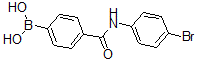 structure of CAS# 874287-99-7, B-[4-[[(4-Bromophenyl)Amino]Carbonyl]Phenyl]-Boronic Acid;4-[(4-Bromophenyl)Carbamoyl]Benzeneboronic Acid;4-(4-BROMOPHENYLCARBAMOYL)PHENYLBORONIC ACID;N-4-BROMOPHENYL 4-BORONOBENZAMIDE