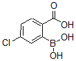 structure of CAS# 874290-67-2, 2-Borono-4-Chloro-Benzoic Acid;2-Carboxy-5-Chlorobenzeneboronic Acid 97%;2-CARBOXY-5-CHLOROBENZENEBORONIC ACID;2-CARBOXY-5-CHLOROPHENYLBORONIC ACID