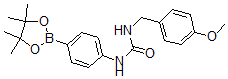 结构式 CAS# 874298-21-2, 4-(3-(4-甲氧基苄基)脲基)苯硼酸频哪醇酯