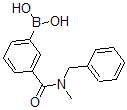 结构式 CAS# 874460-01-2, B-[3-[[甲基(苯基甲基)氨基]羰基]苯基]-硼酸