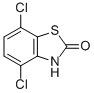 structure of CAS# 87553-89-7, 4,7-Dichloro-2(3H)-Benzothiazolone;2(3H)-Benzothiazolone,4,7-Dichloro-(9CI);4,7-Dichlorol-2(3H)-Benzothiazolone;4,7-DICHLORO-2(3H)-BENZOTHIAZOLONE