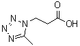 structure of CAS# 876716-20-0, 3-(5-Methyl-1H-tetrazol-1-yl)propanoic acid;1H-TETRAZOLE-1-PROPANOICACID, 5-METHYL-;3-(5-methyl-1,2,3,4-tetraazolyl)propanoic acid;3-(5-Methyl-1H-tetrazol-1-yl)propanoic acid