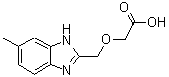 structure of CAS# 876716-55-1, [(6-Methyl-1H-benzimidazol-2-yl)methoxy]acetic acid;(6-Methyl-1H-benzoimidazol-2-ylmethoxy)-acetic acid;[(5-methyl-1H-benzimidazol-2-yl)methoxy]acetic acid;[(5-Methyl-1H-benzimidazol-2-yl)methoxy]-acetic acid