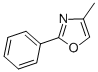 structure of CAS# 877-39-4, 4-Methyl-2-Phenyl-1,3-Oxazole;4-METHYL-2-PHENYL-1,3-OXAZOLE;4-Methyl-2-Phenyloxazole