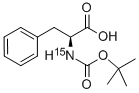 structure of CAS# 87713-13-1, Boc-[15N]Phe-OH