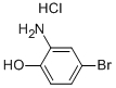 structure of CAS# 87855-72-9, 2-Amino-4-Bromophenol Hydrochloride;Phenol, 2-Amino-4-Bromo-, Hydrochloride;2-AMINO-4-BROMOPHENOL HCL