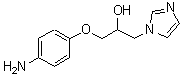 结构式 CAS# 878668-47-4, 1-(4-氨基苯氧基)-3-(1H-咪唑-1-基)-2-丙醇