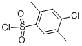 structure of CAS# 88-49-3, 4-Chloro-2,5-Dimethylbenzenesulfonyl Chloride;4-Chloro-2,5-Dimethyl-Benzenesulfonyl Chloride;5-Chloro-P-Xylene-2-Sulphonyl Chloride