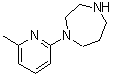 结构式 CAS# 880361-95-5, 1-(6-甲基-2-吡啶基)-1,4-二氮杂环庚烷