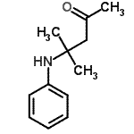 结构式 CAS# 88187-84-2, 4-苯胺基-4-甲基-2-戊酮