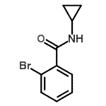 结构式 CAS# 88229-18-9, 2-溴-N-环丙基苯甲酰胺