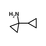 structure of CAS# 882489-65-8, 1,1'-Bi(cyclopropyl)-1-amine;1,1'-bi(cyclopropyl)-1-amine