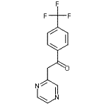 结构式 CAS# 88283-34-5, 2-(2-吡嗪基)-1-[4-(三氟甲基)苯基]乙酮