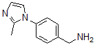 结构式 CAS# 883291-45-0, 4-(2-甲基-1H-咪唑-1-基)-苯甲胺