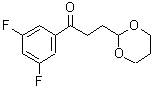 结构式 CAS# 884504-29-4, 1-(3,5-二氟苯基)-3-(1,3-二恶烷-2-基)-1-丙酮