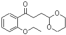 结构式 CAS# 884504-33-0, 3-(1,3-二恶烷-2-基)-1-(2-乙氧基苯基)-1-丙酮