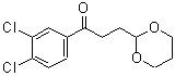 结构式 CAS# 884504-48-7, 1-(3,4-二氯苯基)-3-(1,3-二恶烷-2-基)-1-丙酮
