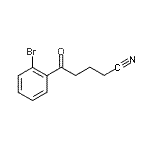 结构式 CAS# 884504-59-0, 5-(2-溴苯基)-5-氧代戊腈