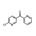 structure of CAS# 884504-81-8, (6-Chloro-3-pyridinyl)(2-pyridinyl)methanone;2-CHLORO-5-PICOLINOYLPYRIDINE